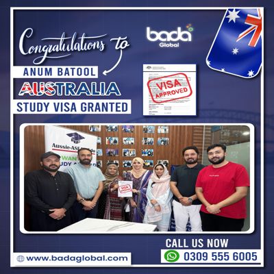 We are proud to share another success story — Anum Batool has successfully received her Australia Study Visa! 